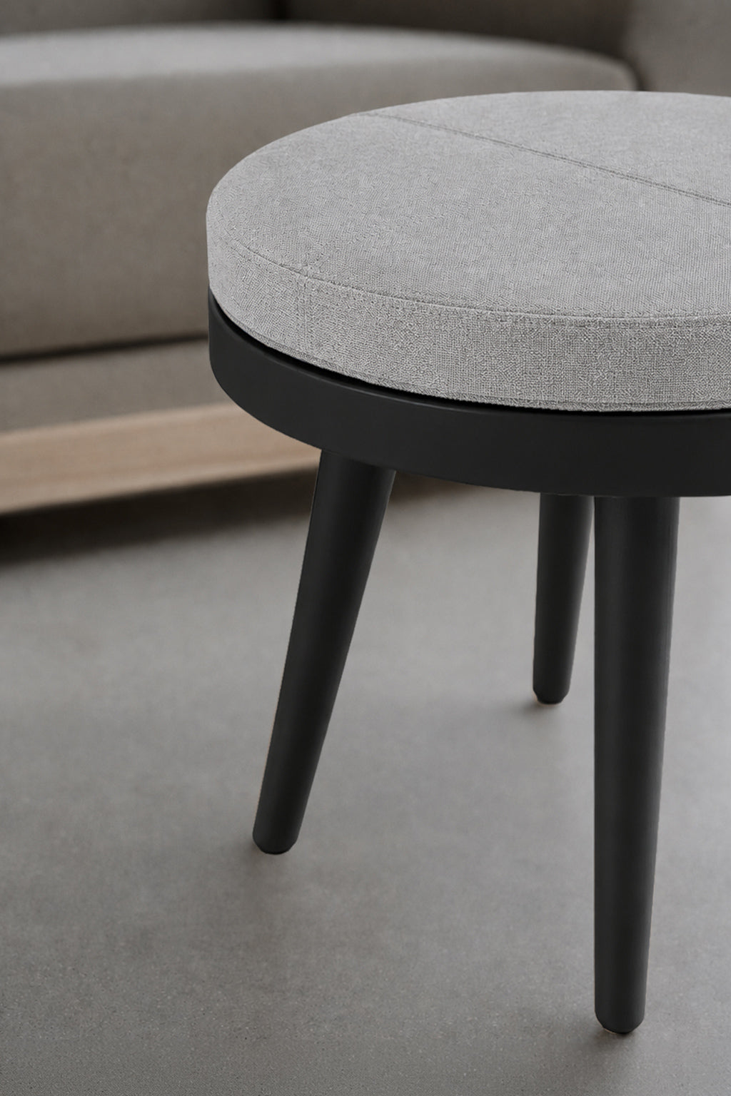 Table basse pouf Alma - Diamètre 46 cm