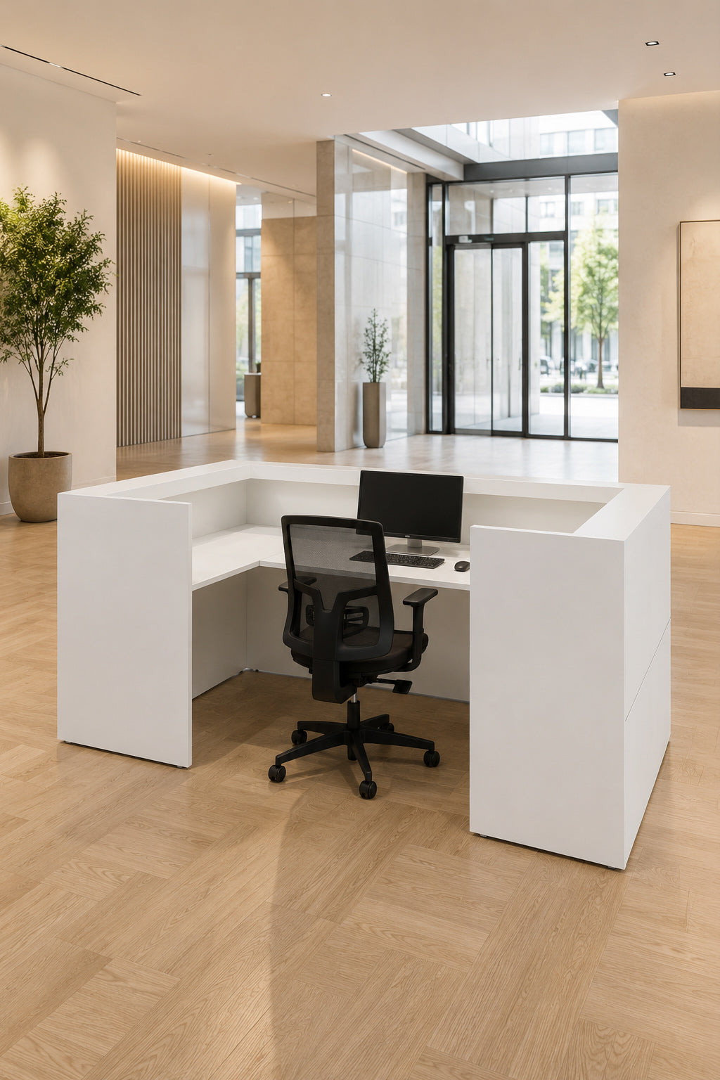 Banque d'Accueil en U Design Vogue Frezza