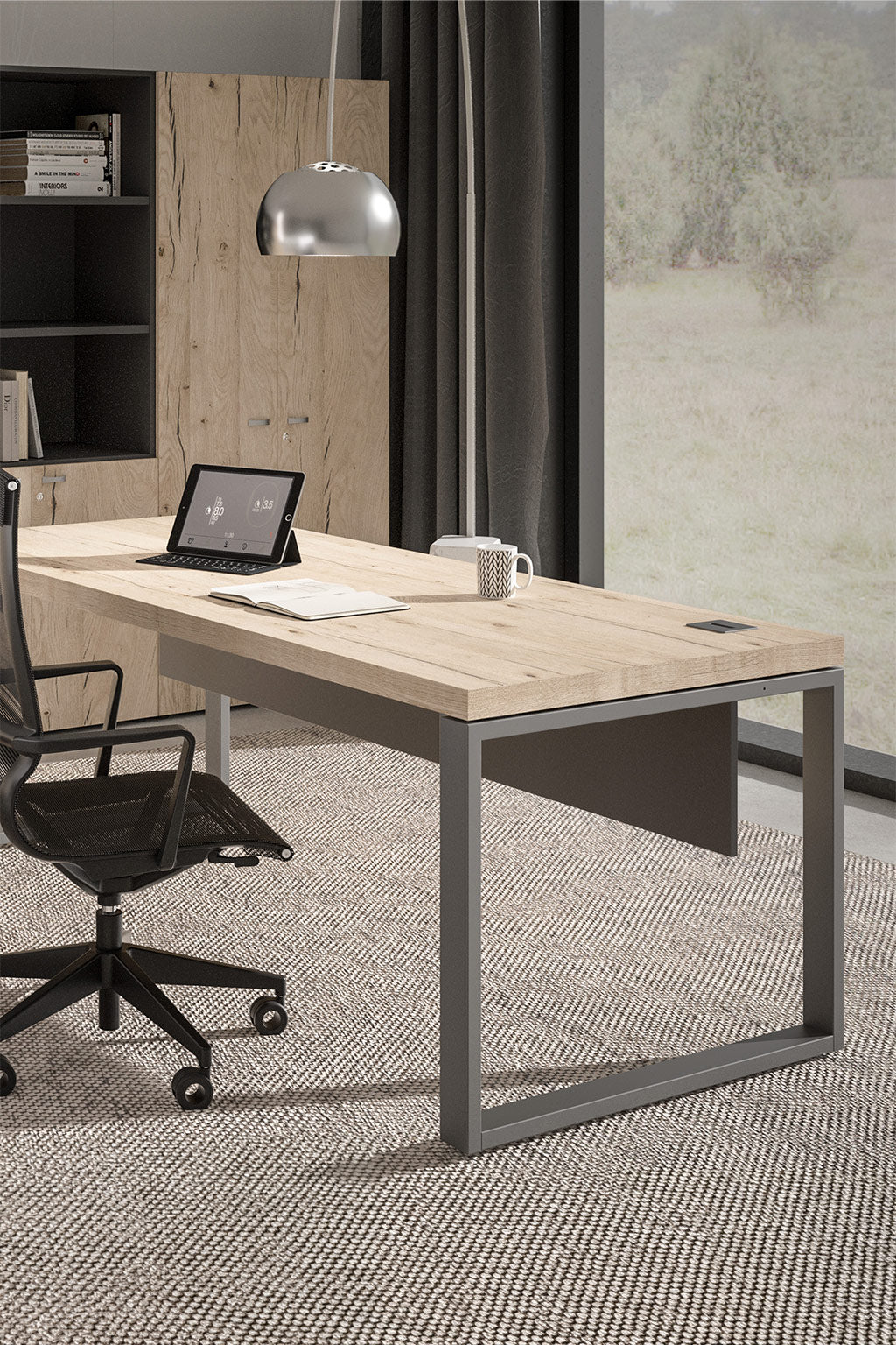 Bureau de Direction AUREA avec Piètement Métal