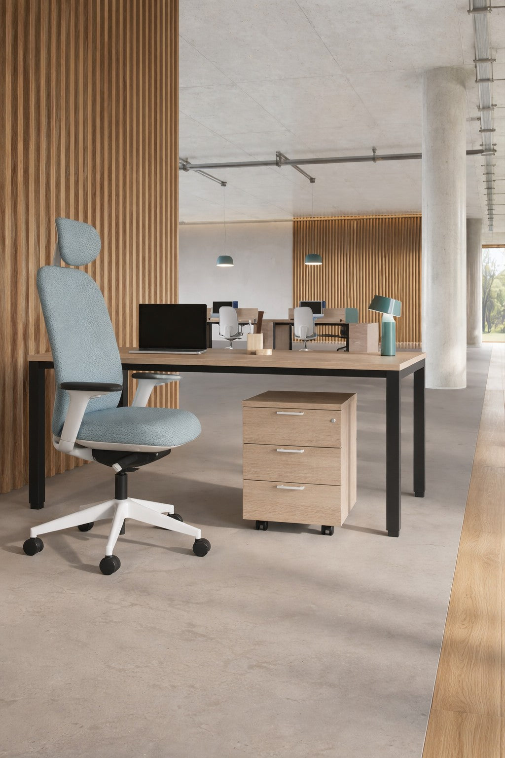 Bureau professionnel individuel Tempo P80 cm