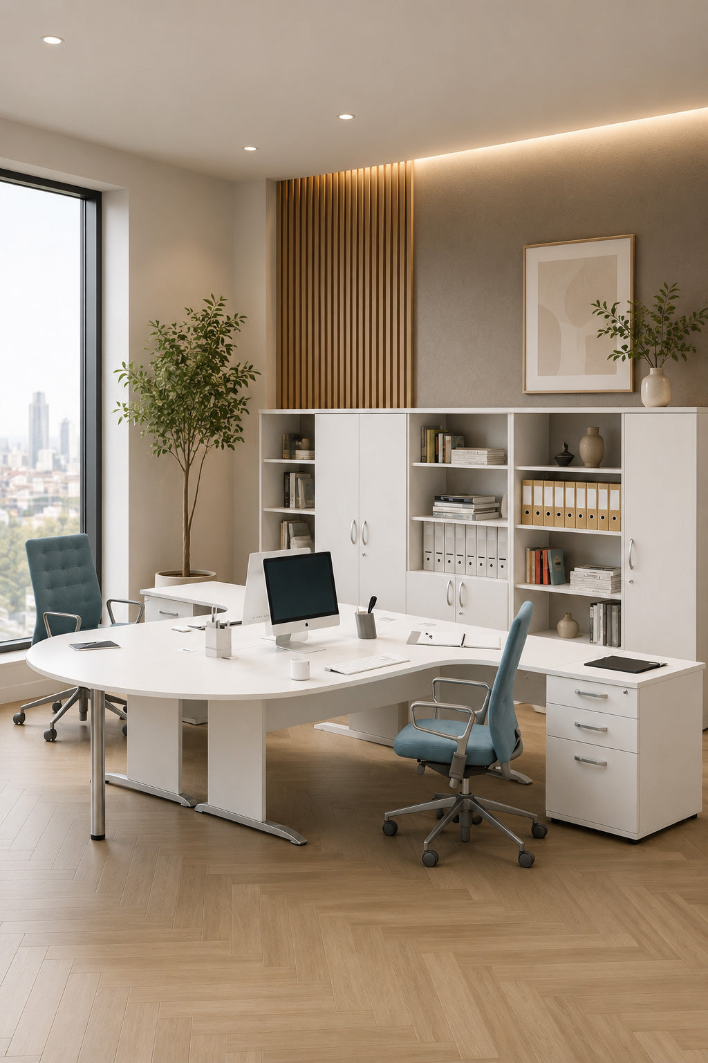 Solution Modulaire de bureau Compact Curvy