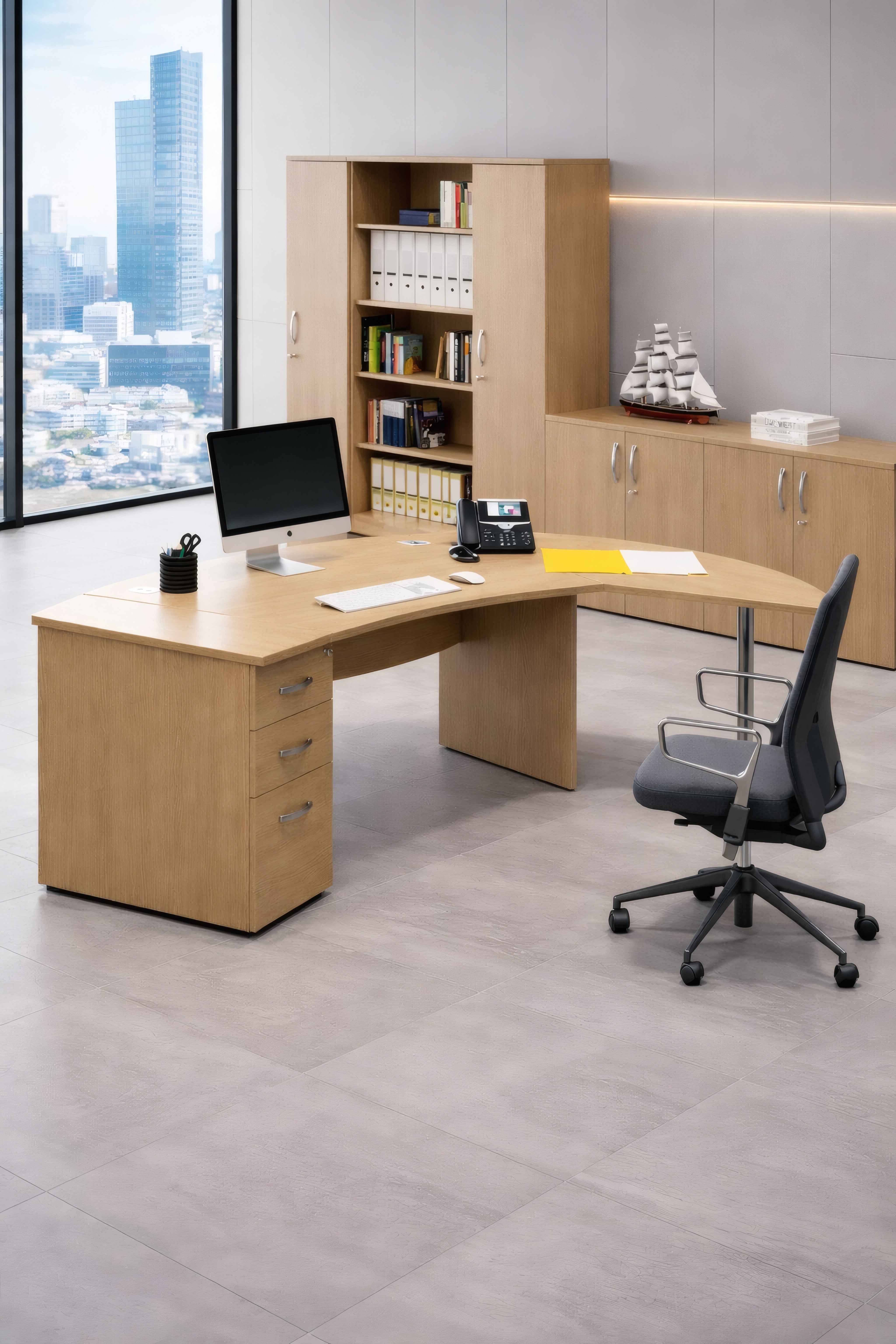 Solution Modulaire de bureau Courbe Curvy