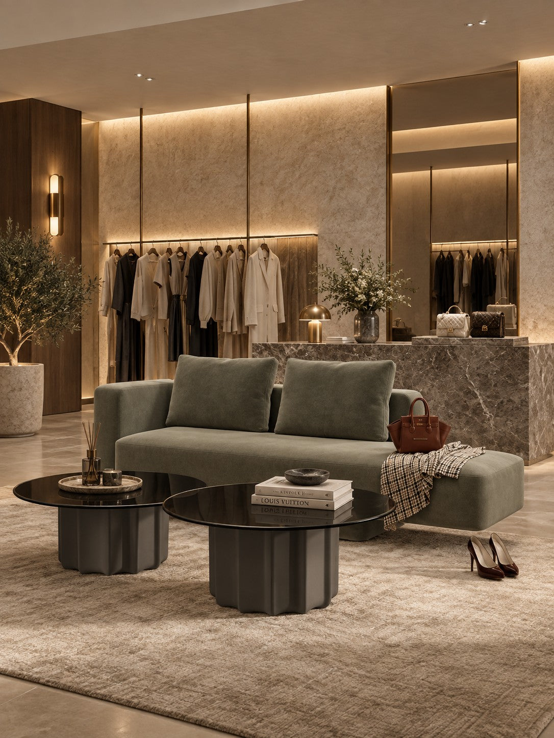 Duo de tables basses Sabree Frezza – Design Monica Armani