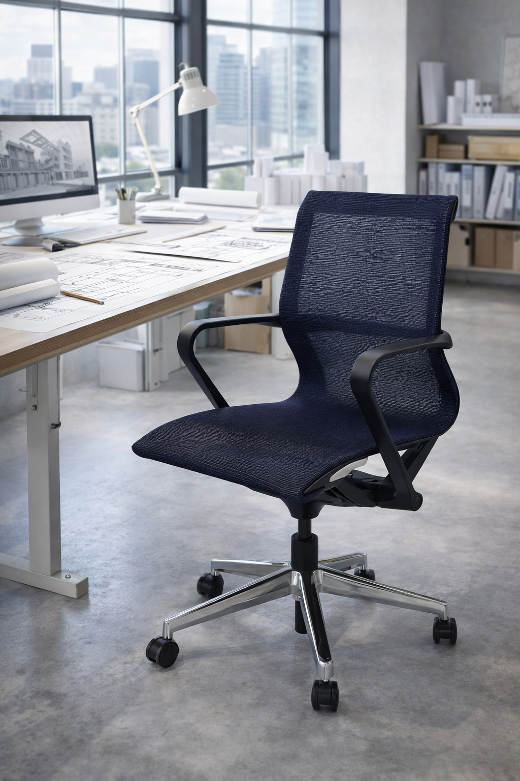 Fauteuil ergonomique synchrone Ara dossier bas