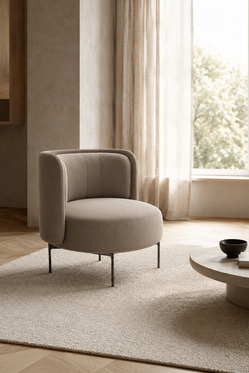 Fauteuil lounge dossier bas Jal