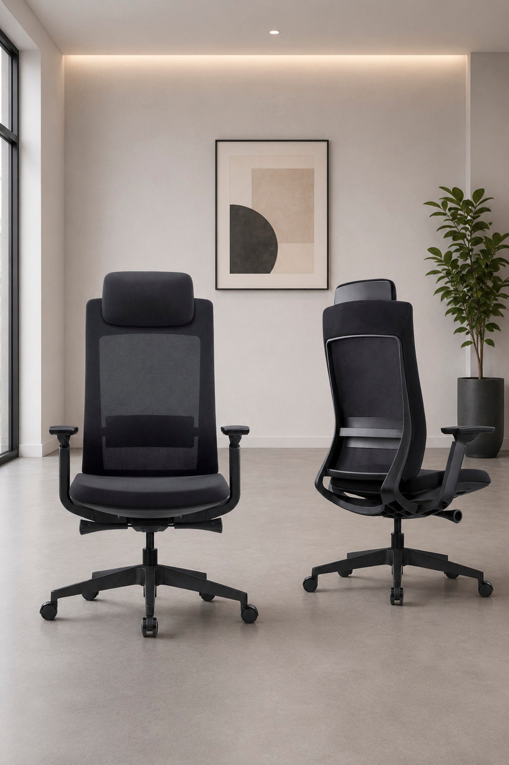 Fauteuil Bureau Ergo Cephee Synchrone Tetiere