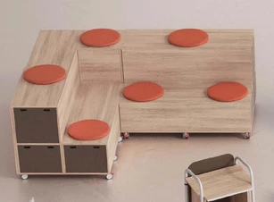 Lot de 2 coussins pour gradins Estrada