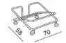 Chariot pour chaises Kalea