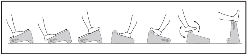 Lot de 2 repose-pieds ergonomique Soft