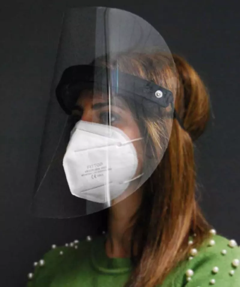 Ecran de protection faciale amovible