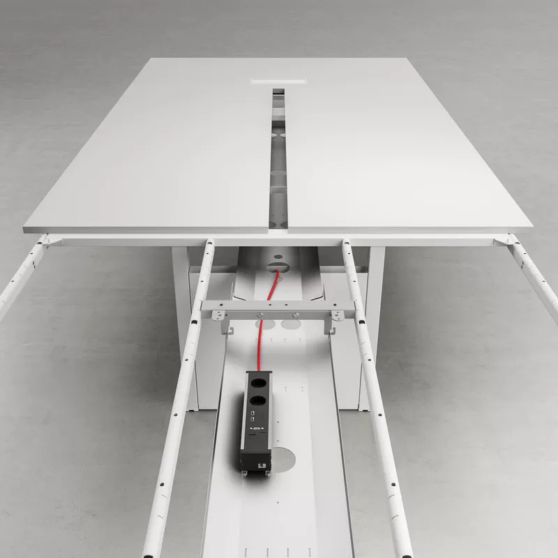 Goulotte double pour bench Dys