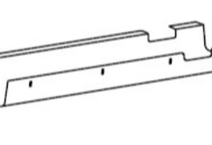 Goulotte horizontale pour table multimédia Estrada avec support écran