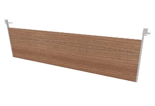 Voile de fond pour bureau Xantia pieds fermés chromés