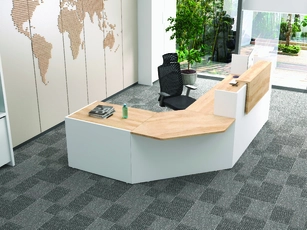 Banque d'Accueil Abba Angle 90° - Retour PMR