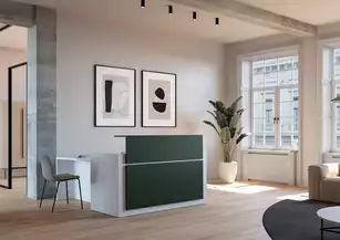 Banque d'accueil d'angle Contact : Retour PMR