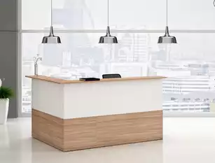 Banque d'accueil d'angle Muse - L216 x P156 cm