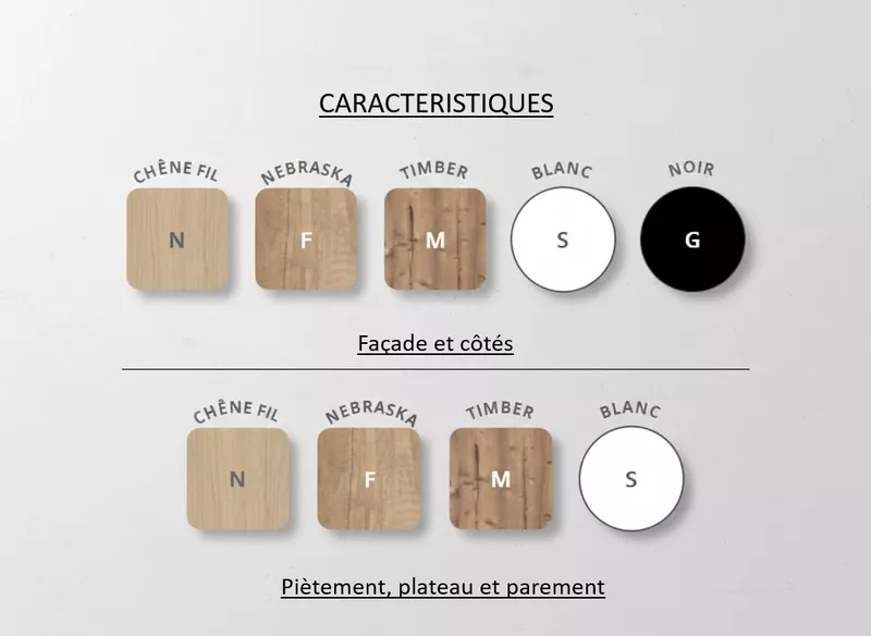 Banque d'accueil design 1 personne Half : Bicolore ou Full Blanc