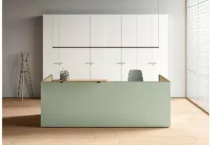 Banque d'accueil droite Newline avec top d'accueil