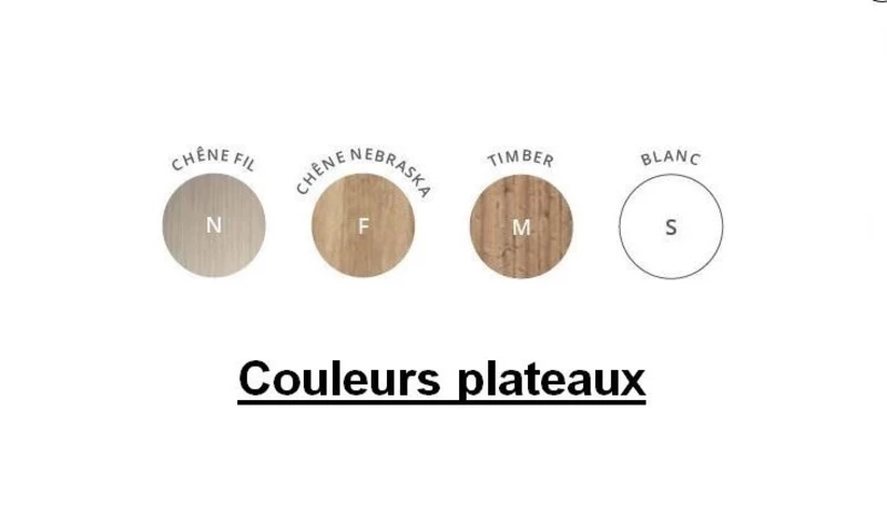 Banque d'Accueil Half Monocolore – Design Épuré (L180 cm)