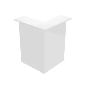 Banque d'accueil Muse blanche module d'angle 90°