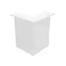 Banque d'accueil Muse blanche module d'angle 90°