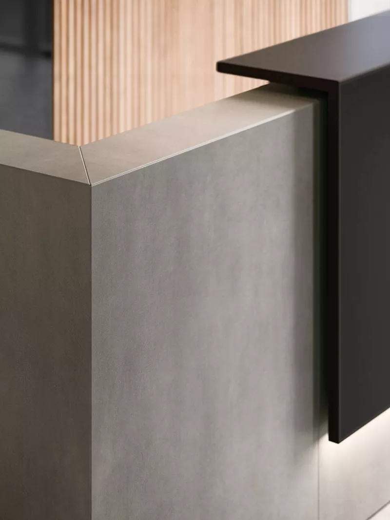 Banque d'accueil Zeta Design - Configuration Lin&eacute;aire