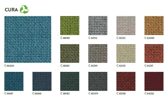 Canapé d'accueil Golden Age en tissu - pieds bois