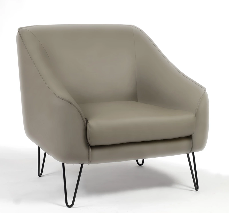 Fauteuil d'accueil Golden Age en Simili-cuir