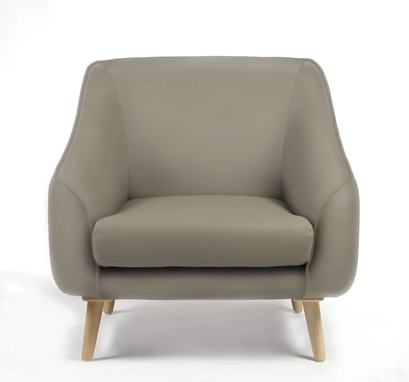 Fauteuil d'accueil Golden Age en Simili-cuir