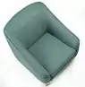 Fauteuil d'accueil Golden Age en tissu - pieds bois