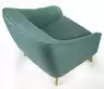 Fauteuil d'accueil Golden Age en tissu - pieds bois