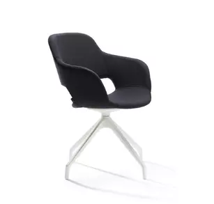 Fauteuil d'accueil Wiz pieds blancs
