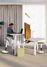Bureau Assis-Debout Altima Électrique 2 Postes – Stratifié Antibactérien