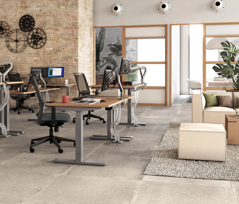 Bureau Assis-Debout &Eacute;lectrique STARTER | Profondeur 60 cm - Format Compact Ergonomique