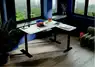 Bureau assis-debout électrique Top & Down avec retour