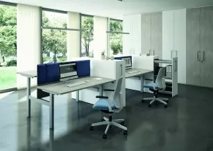 Bureau Bench électrique 2 pers assis-debout Level Up