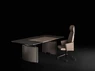 Bureau de Direction Électrique Eleplan – Assis-Debout Design en Placage Bois
