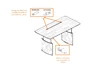 Bureau de Direction Électrique Eleplan – Assis-Debout Design en Placage Bois