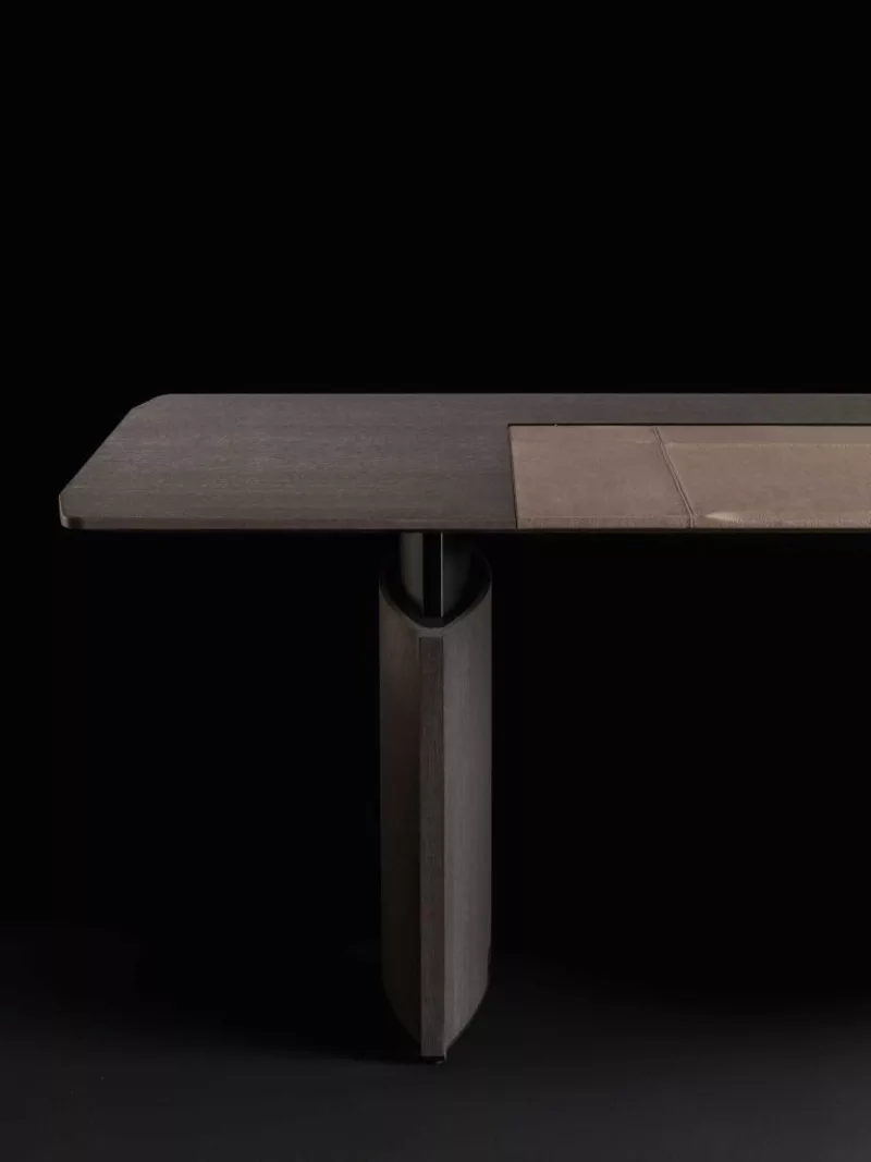 Bureau de Direction Électrique Eleplan – Assis-Debout Design en Placage Bois
