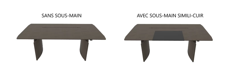 Bureau de Direction Électrique Eleplan – Assis-Debout Design en Placage Bois