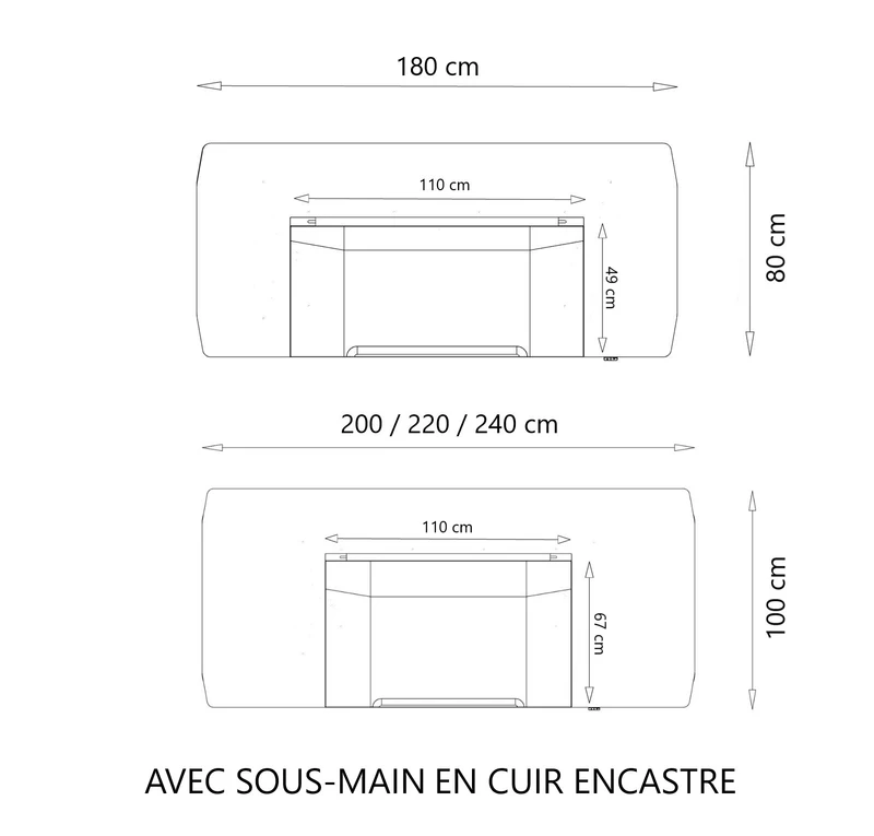 Bureau de Direction Électrique Eleplan – Assis-Debout Design en Placage Bois