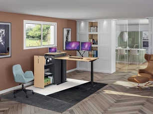Bureau électrique assis-debout ECO-UP PLUS