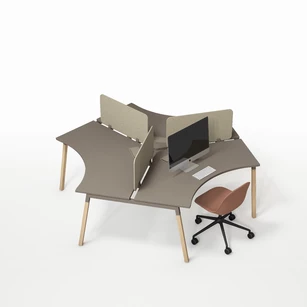 Bureau 3 personnes Néo Wood