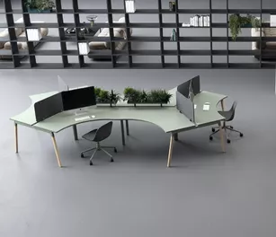 Bureau 6 personnes Néo Wood