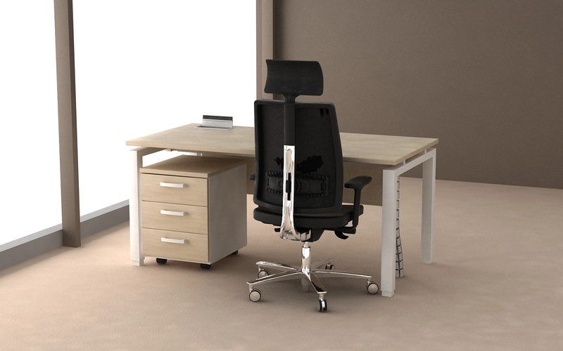 Bureau bench 1 personne Alto : Performance et gain de place 