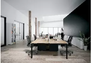 Bureau Bench 2 pers Indus Prof.80 cm