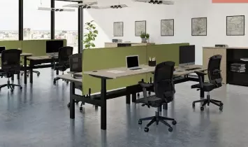 Bureau Bench 2 personnes Assis-debout électrique TOP & DOWN