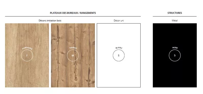 Bureau Bench 2 personnes avec ou sans rangement Altys