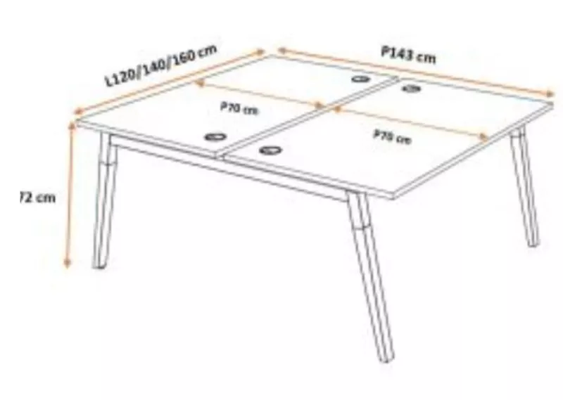 Bureau Bench 2 personnes Oslo Prof.70 cm