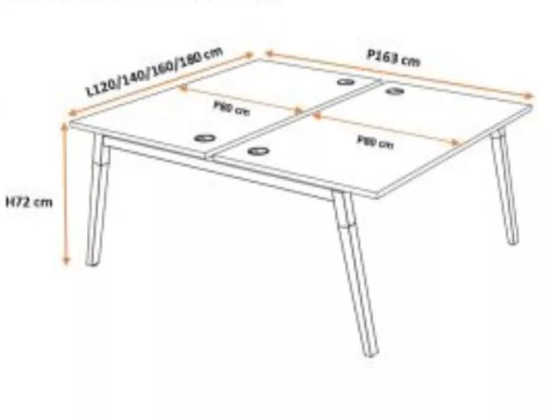 Bureau Bench 2 personnes Oslo Prof.80 cm